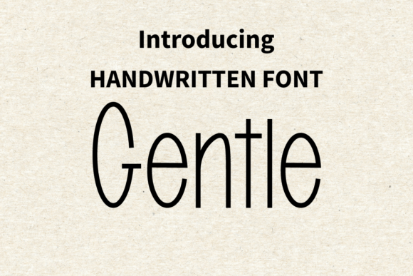 Gentle Font Poster 1