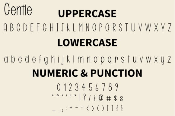 Gentle Font Poster 5