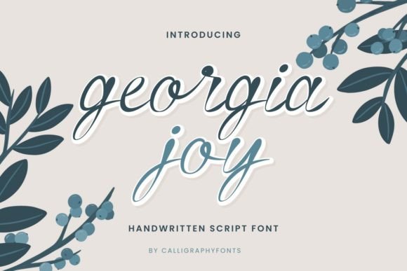 Georgia Joy Font Poster 1