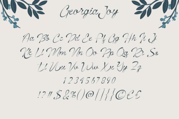 Georgia Joy Font Poster 4