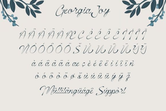 Georgia Joy Font Poster 7