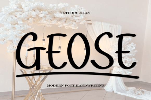 Geose Font Poster 1