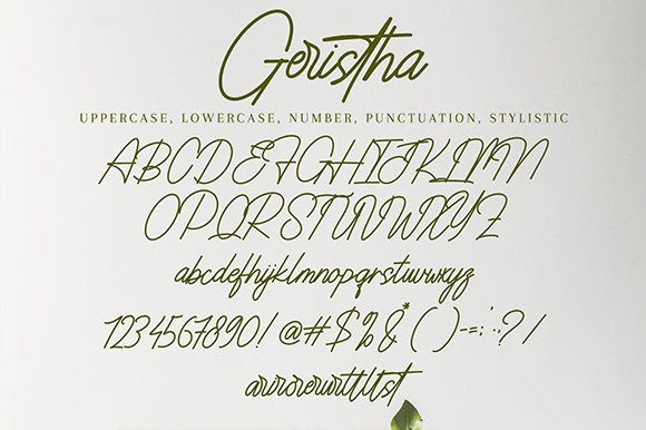 Geristha Font Poster 9