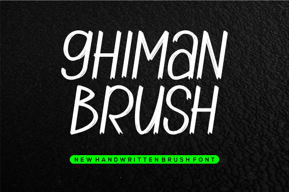 Ghiman Brush Font Poster 1