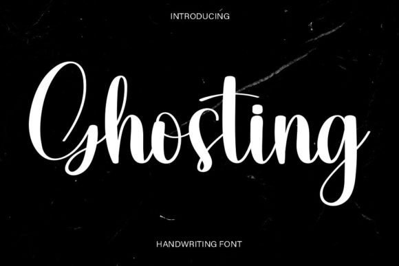 Ghosting Font Poster 1