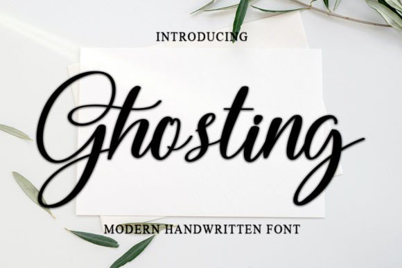 Ghosting Font Poster 1