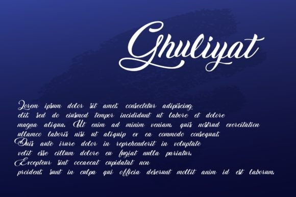 Ghuliyat Font Poster 2