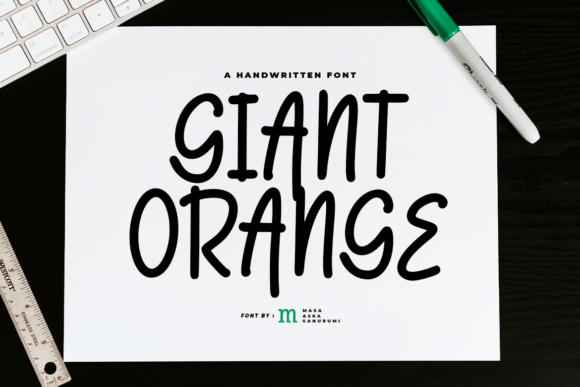 Giant Oranges Font Poster 1
