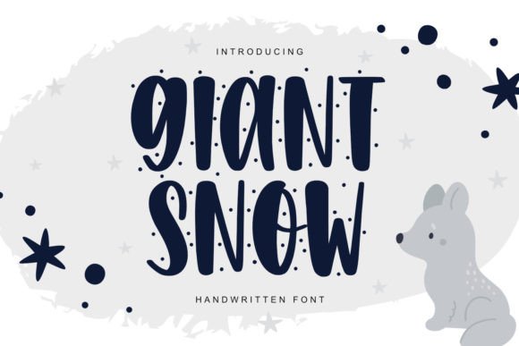 Giant Snow Font Poster 1