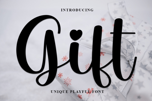 Gift Font Poster 1