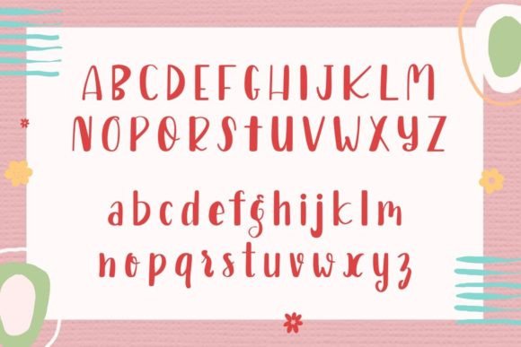 Gift Box Font Poster 2