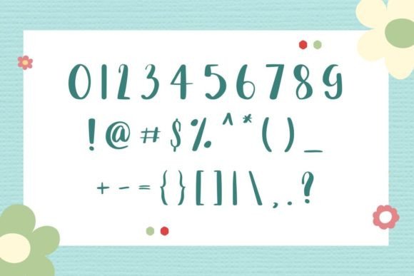 Gift Box Font Poster 3