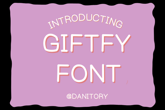 Giftfy Font Giftfy Font Poster 1