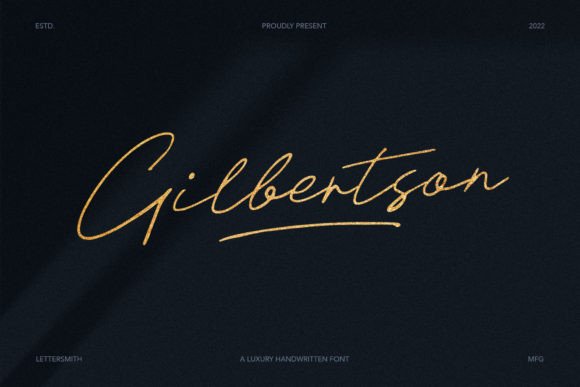 Gilbertson Font