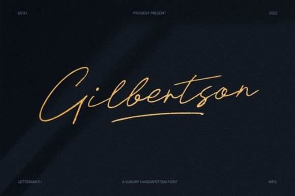 Gilbertson Font Poster 1