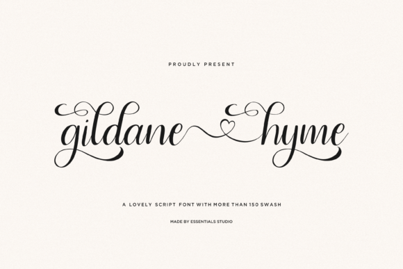 Gildane Hyme Font Gildane Hyme Font Poster 1