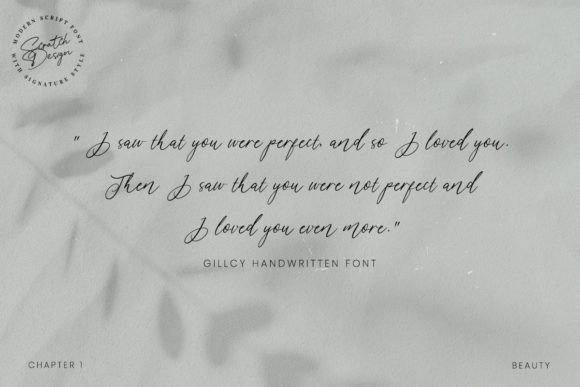 Gillcy Font Poster 3