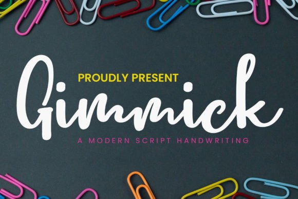Gimmick Font Poster 1