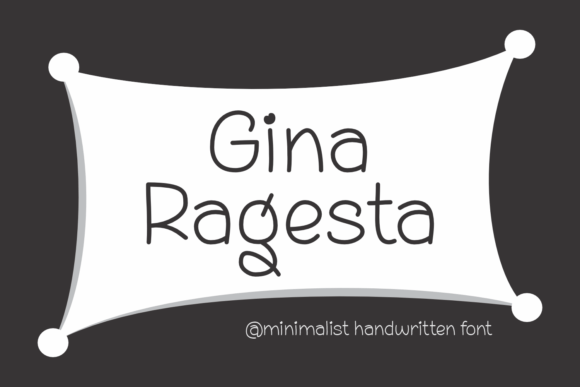 Gina Ragesta Font Poster 1