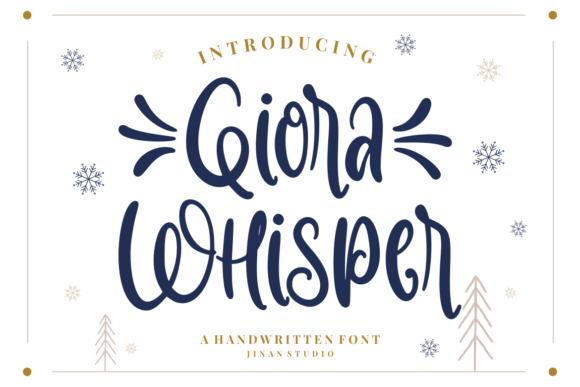 Giora Whisper Font Poster 1