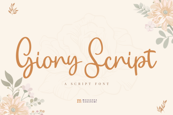 Giory Script Font Poster 1