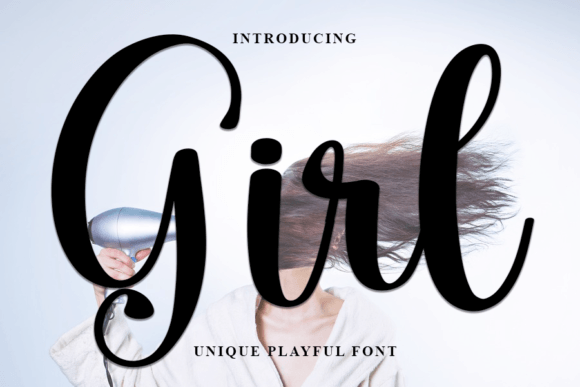 Girl Font Poster 1