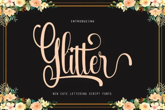 Glitter Font Glitter Font Poster 1