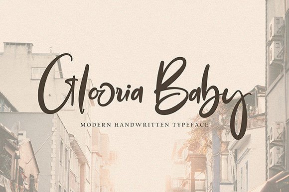 Glooria Baby Font Poster 1