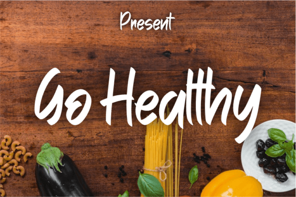 Go Healthy Font Poster 1