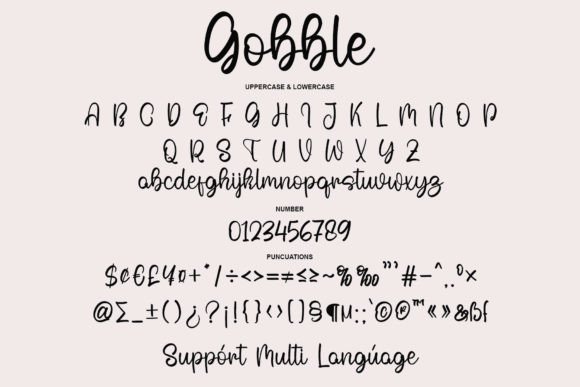 Gobble Font Poster 6