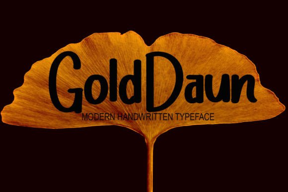 Golden Janky Font Poster 2