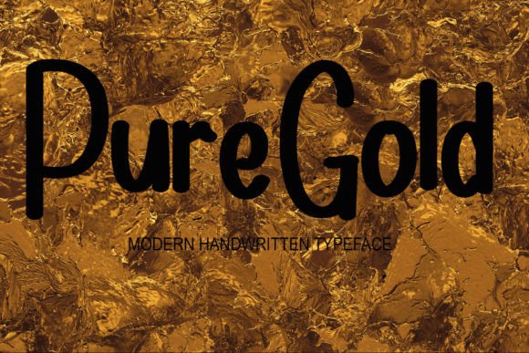 Golden Janky Font Poster 3