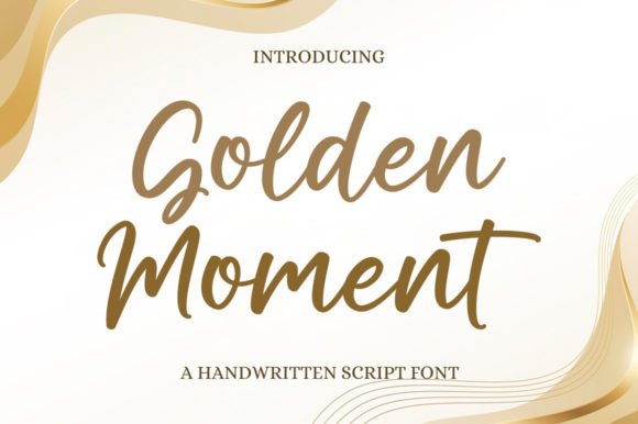 Golden Moment Font Poster 1