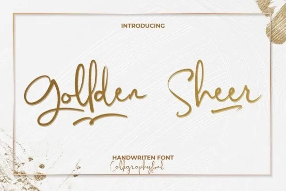 Gollden Sheer Font Gollden Sheer Font Poster 1