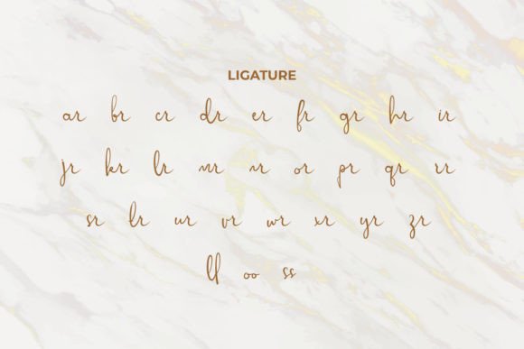 Gollden Sheer Font Poster 5