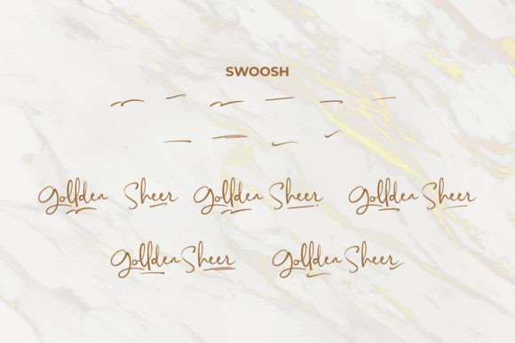 Gollden Sheer Font Poster 7