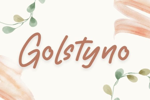 Golstyno Font Poster 1