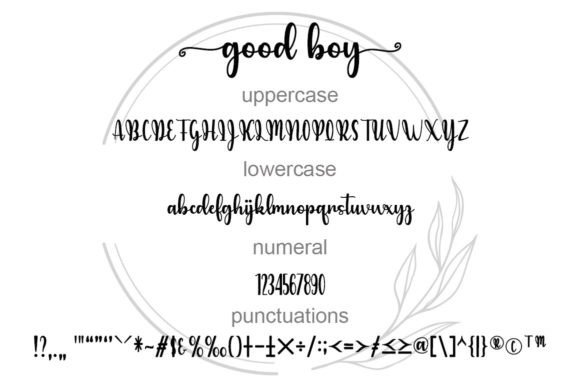 Good Boy Font Poster 6