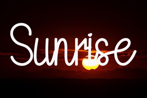 Good Night Font Poster 4