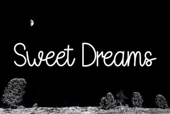 Good Night Font Poster 7