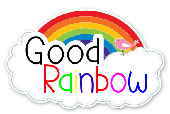 Good Rainbow Font Poster 1