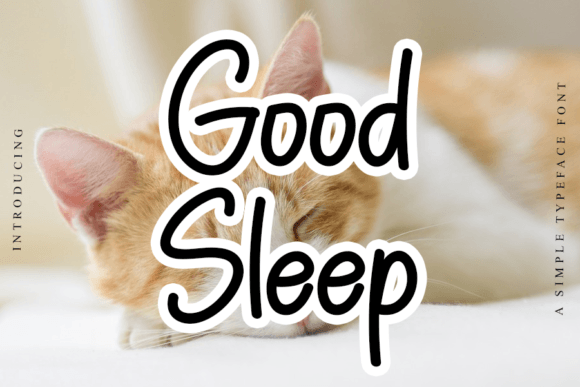 Good Sleep Font Poster 1