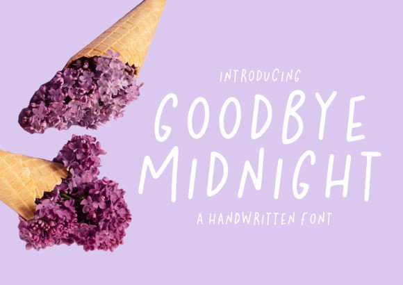 Goodbye Midnight Font Poster 1