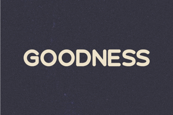 Goodness Font Poster 1