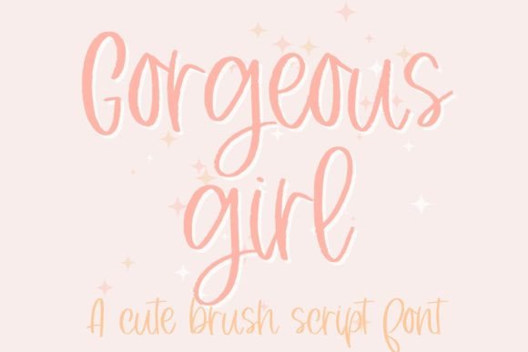 Gorgeous Girl Font Poster 1