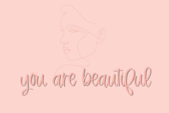 Gorgeous Girl Font Poster 8