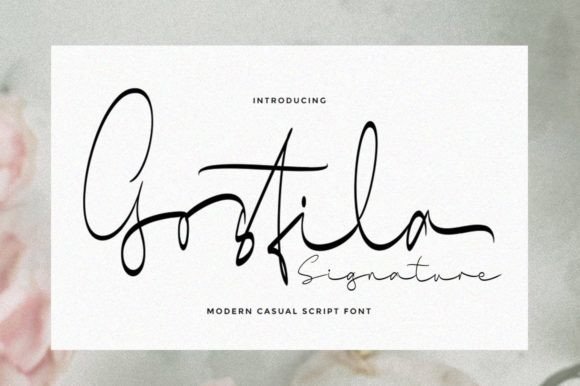 Gosfila Signature Font