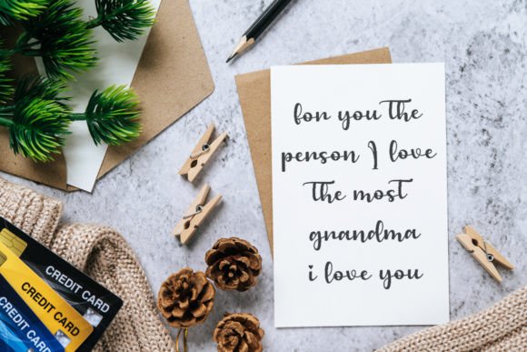 Grandmother Font Poster 4