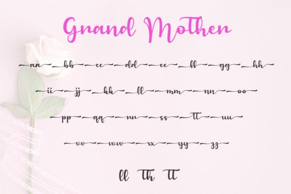Grandmother Font Poster 6