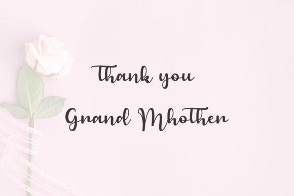Grandmother Font Poster 7